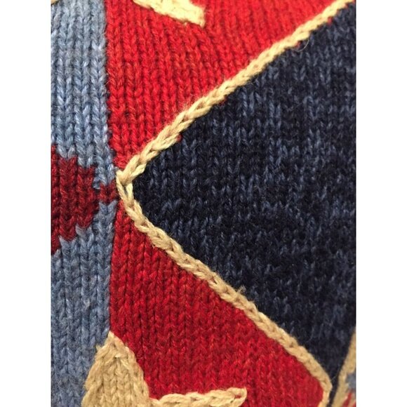 Design Options Philip Jane Gordon Sweater L Cardigan Stars Stripe Patriotic (HH8 - Picture 7 of 12